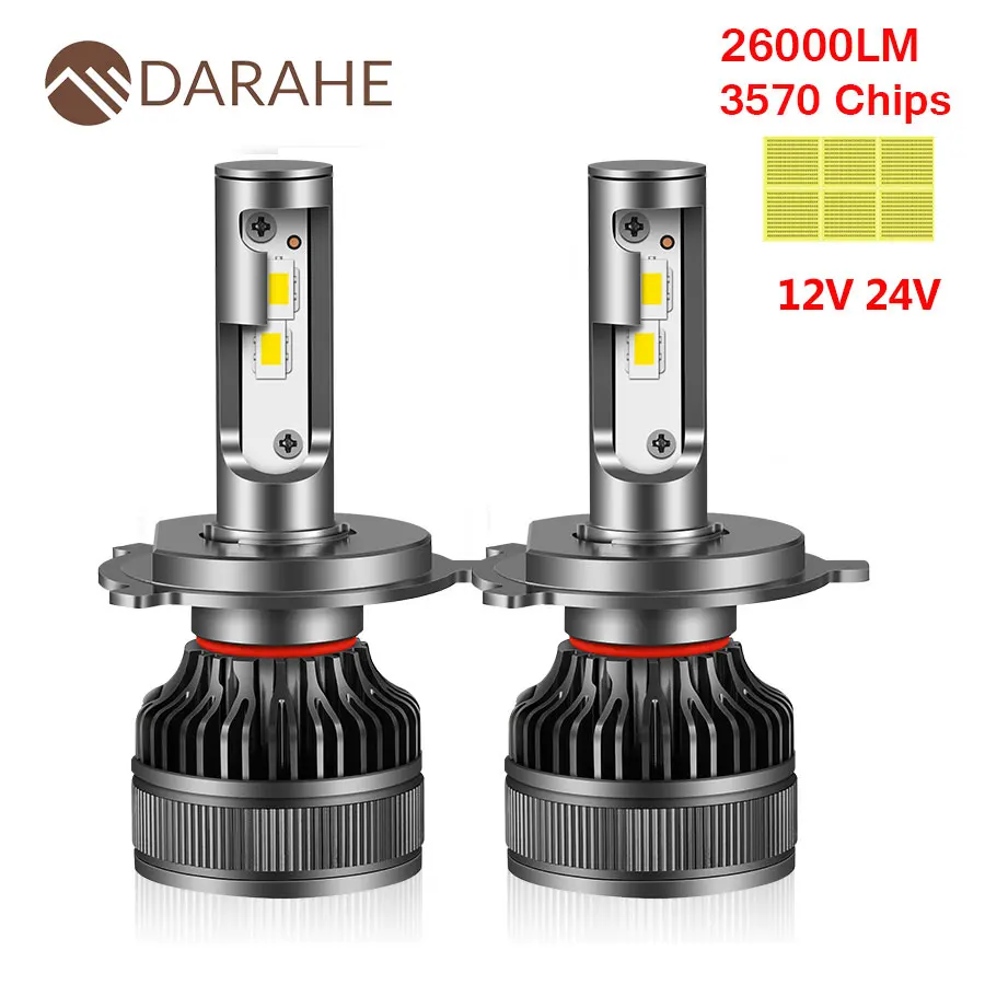 

DARAHE 110W 26000LM H7 LED Bulbs Canbus H4 LED Headlight H11 HB4 9006 HB3 9005 Auto Moto Fog Lamp CSP Turbo 12V 24V Truck
