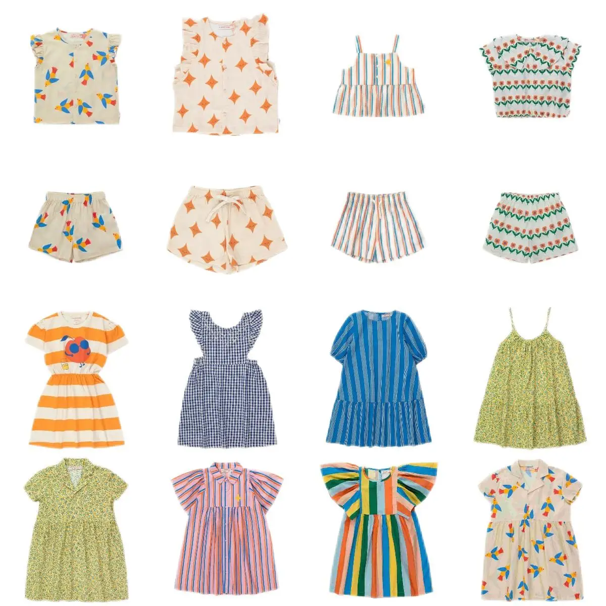 

Shipped in April, TC girls' printed dress in spring and summer of 2023, women's treasure vest skirt, striped skirt skirt, skirt