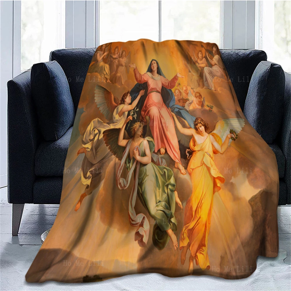 Фланелевое Одеяло с русскими иконами религиозная мать Бога Библия св. Кэтрин