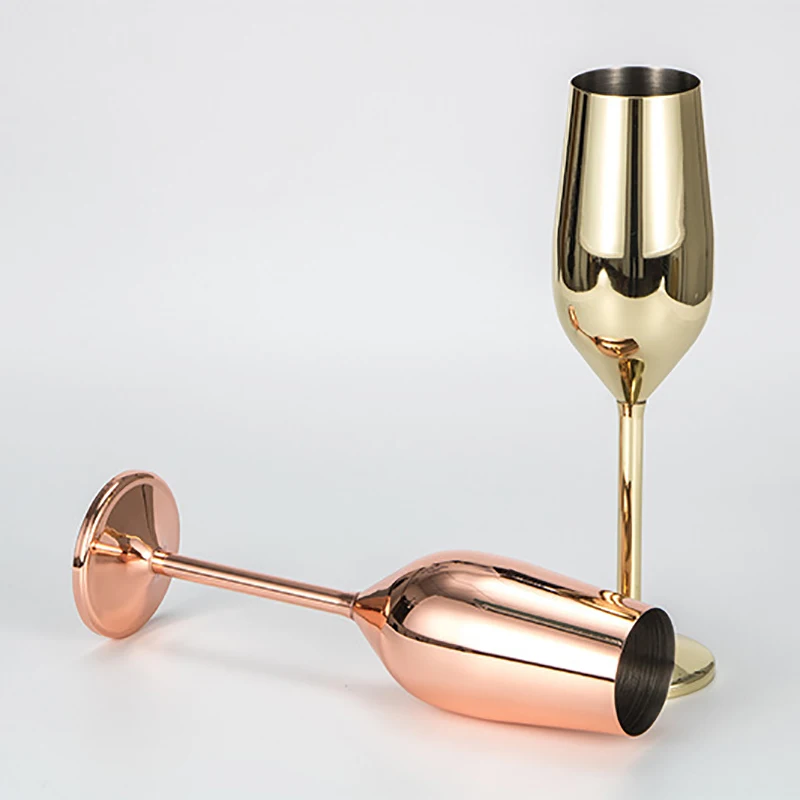 Бокалы из нержавеющей стали 304 с медным покрытием однослойные бокалы защитой от