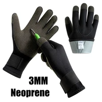 new 3mm kevlar diving gloves underwater hunting anti puncture fishing gloves neoprene non slip snorkeling swimming warm gloves