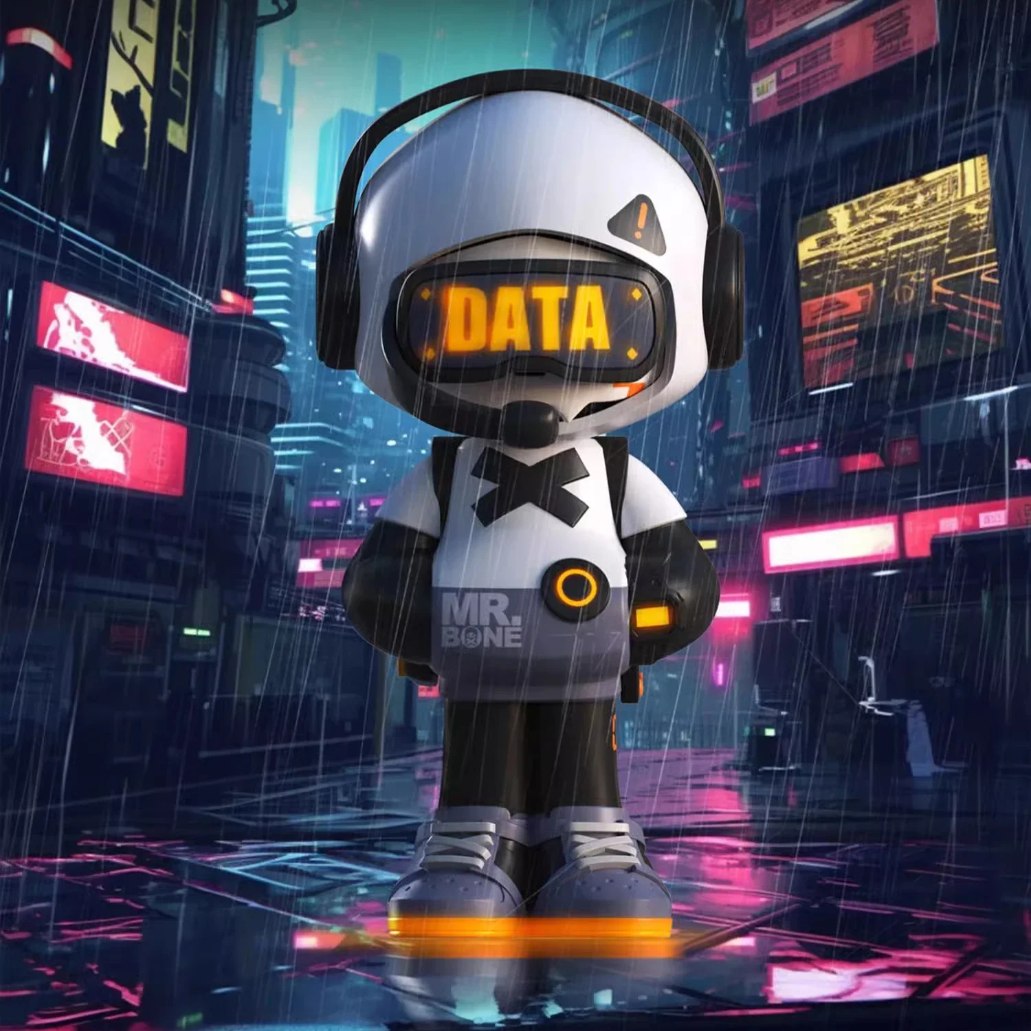 Оригинальная игровая шкатулка Mr.Bone Blind Box с черепом серия Hero для слепых фигурок