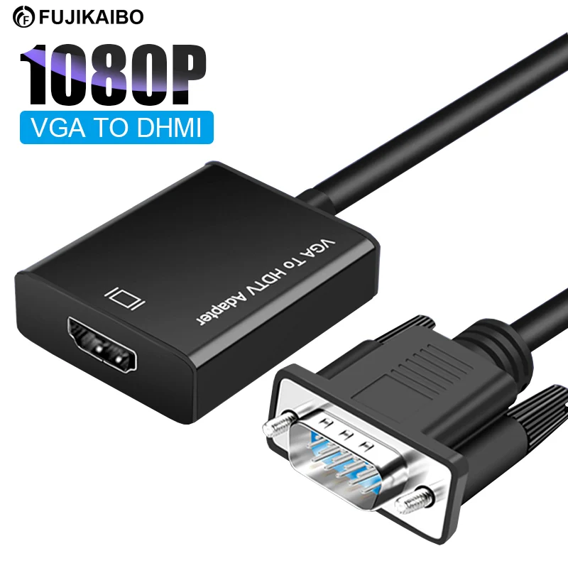 Кабель VGA HDMI 1080P кабель HDMI-VGA шнур аудио видео VGA штекер-HDMI гнездо кабель конвертер для проектора ТВ монитора ноутбука