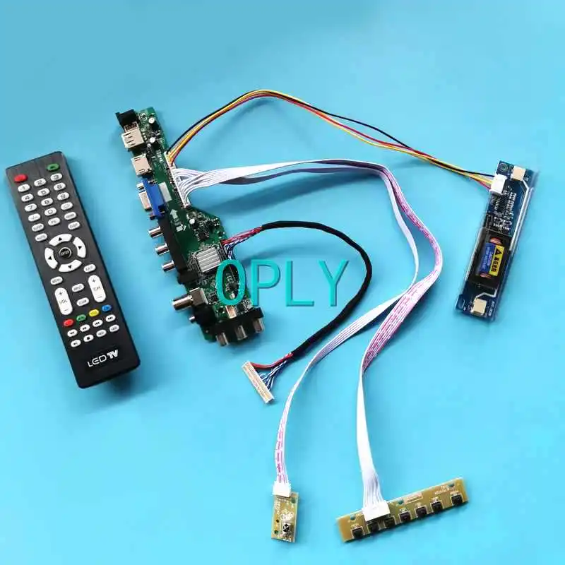 

DVB 3663 Digital Controller Board Fit B170PW02 B170PW04 B170PW07 1440*900 17" Kit USB VGA AV HDMI-Compatible 30 Pin LVDS 2-CCFL