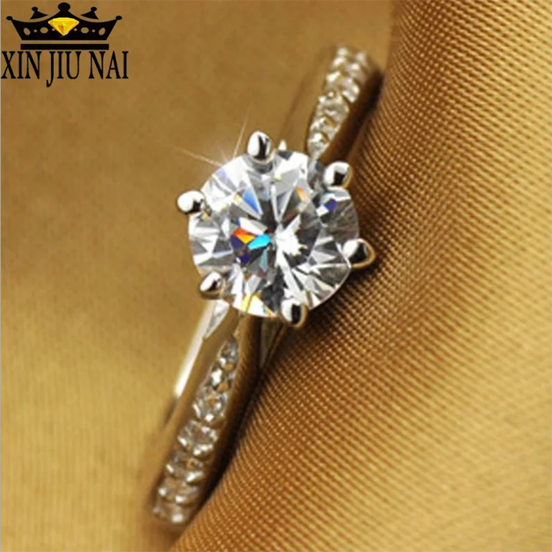 925 anillos серебряное кольцо солитер Обручальное Кольцо женское с микрозакрепкой