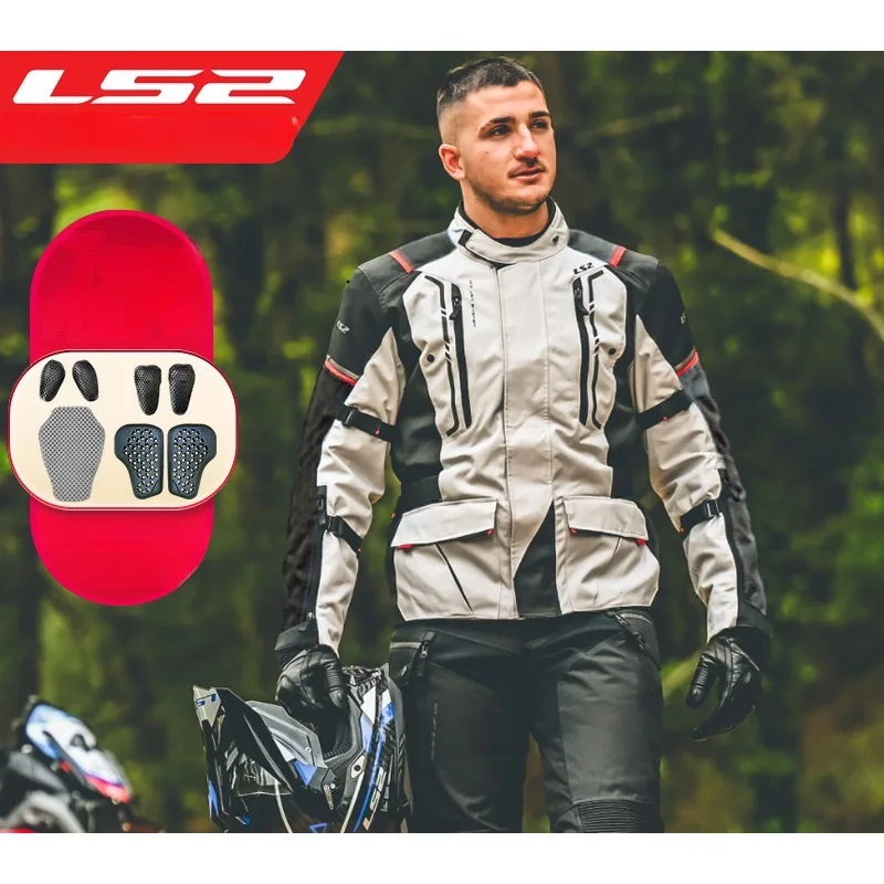 Мотоциклетная куртка LS2 зимний ралли с крестом Женский Теплый всесезонный костюм