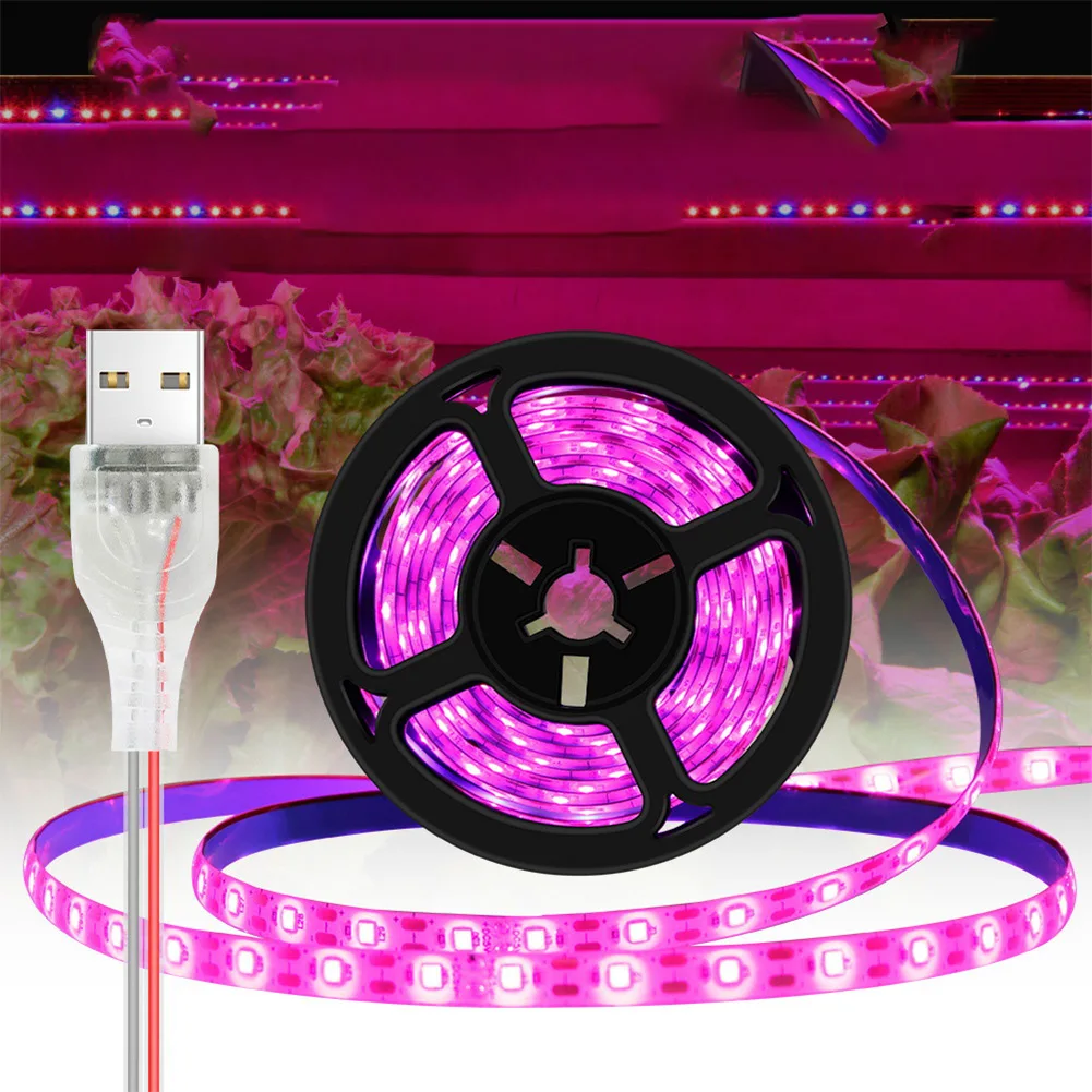 

LED Grow Light Full Spectrum Plant Phyto Lamps 2835 LED Plants Light Strip For Greenhouse Hydroponic X3m