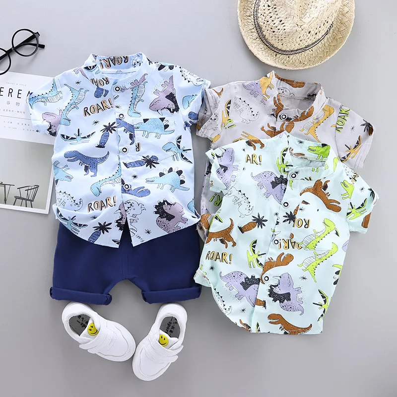 

Kids Boys Girls Clothes Sets Baby Tee Shirt + Pants Infant Toddler Children Wears T-shirt + Shorts Outfits Suits 1 2 3 4 Years