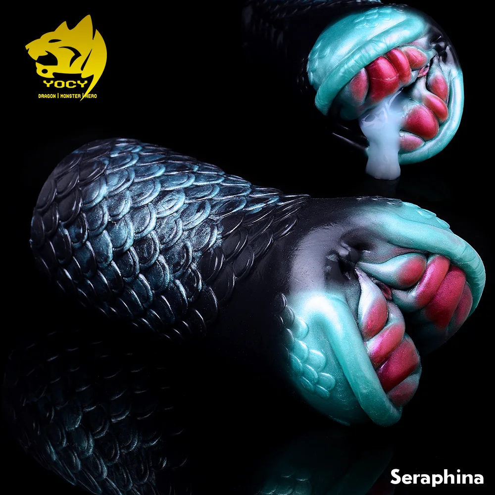 Мужской мастурбатор YOCY серии Black Mamba жидкий силиконовый Пакет фантазия