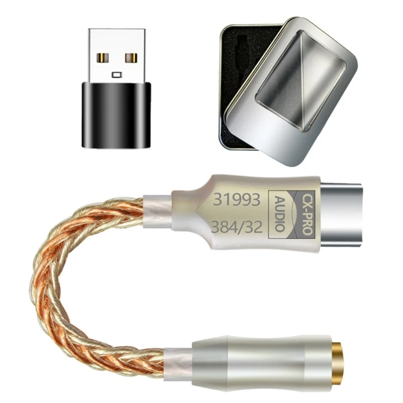Адаптер CX3 1993 USB ЦАП типа C до 3 5 мм
