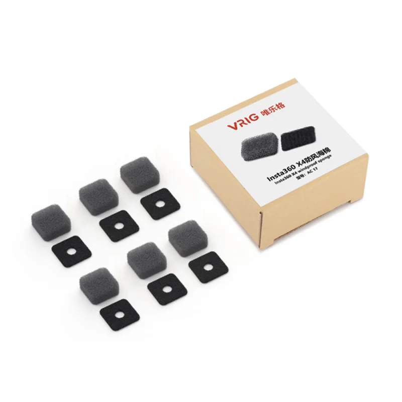 VRIG микрофон ветрозащитный Замена ветрового стекла для Insta360 X4/X3 аксессуары