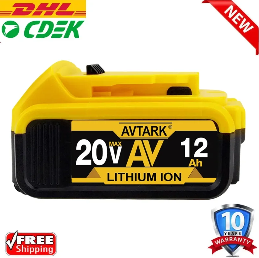 Оригинальный литиевый сменный аккумулятор DCB200 20 в 8000 мАч для Dewalt 18 DCB184 DCB182 DCB180 DCB181