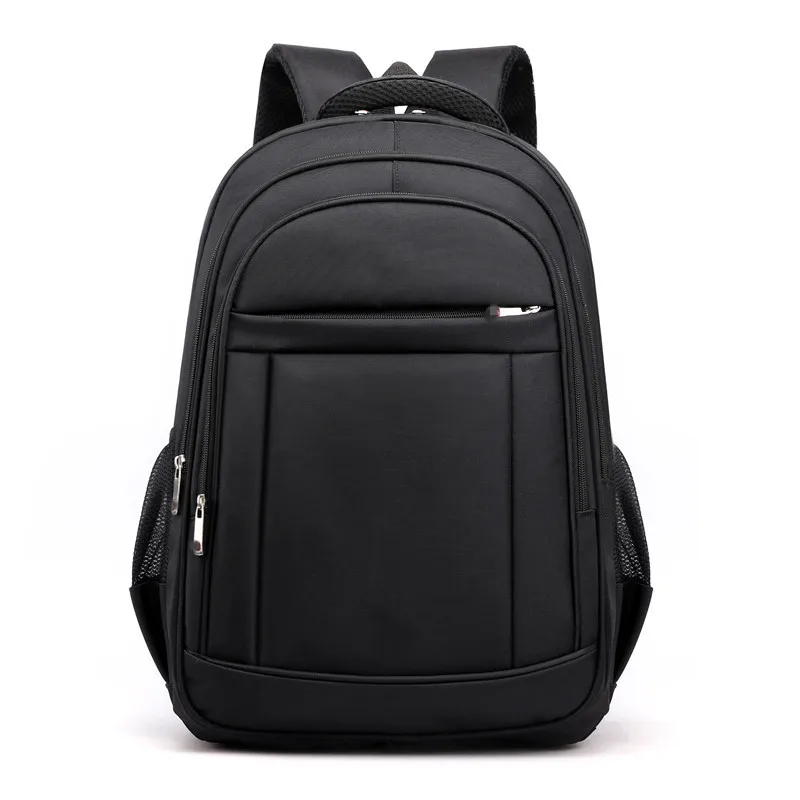 

Вместительный рюкзак для мужчин, мужские рюкзаки для ноутбука из ткани Оксфорд, однотонные черные школьные ранцы для подростков и студентов колледжа