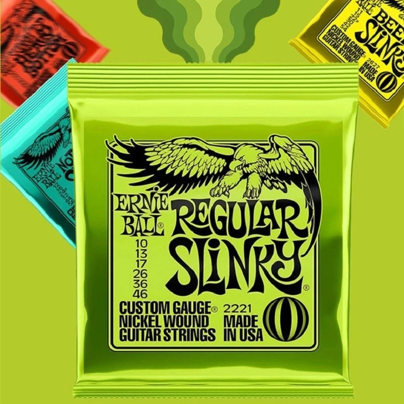 

NEW 2221 Electric Guitar Strings Regular Slinky Nickel Plated Steel Gauge 10-46 Real Rock Blues Strings 6 Strings Guitar
