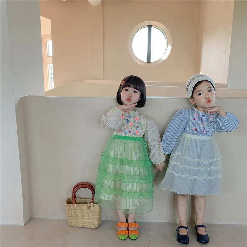 

Girl Dress Party Evening Gown Cotton Skirts 2022 Simple Spring Summer Flower Girl Dress Vestido Robe Fille Home Kids Baby Childr