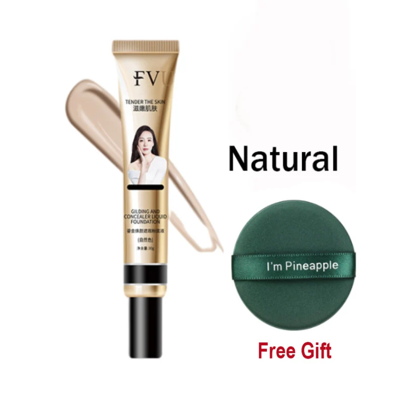 

30g FV Face Makeup Foundation Gilded Base Liquid Cream Coverage Long-lasting Concealer Oil-control Waterproof Soft Cosmetic