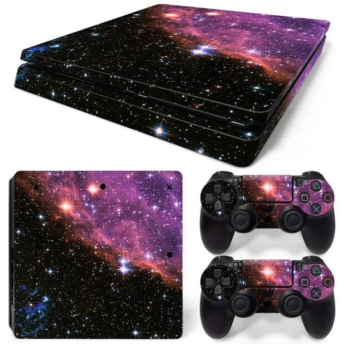 Новая Виниловая наклейка для PS4 тонкая Sony Playstation 4 консоль + 2 контроллера S Skin 2019