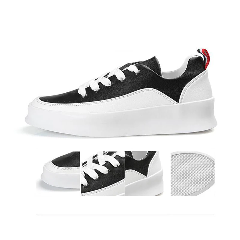 Кроссовки мужские кожаные в стиле хип-хоп повседневная прогулочная обувь