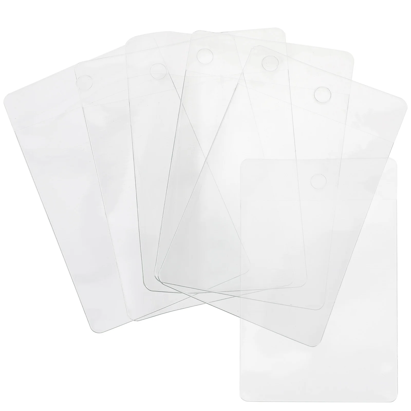 

100Pcs Reusable Pockets Shop Organizing Reusable Label Covers Reusable Cards Holders for Library Shop