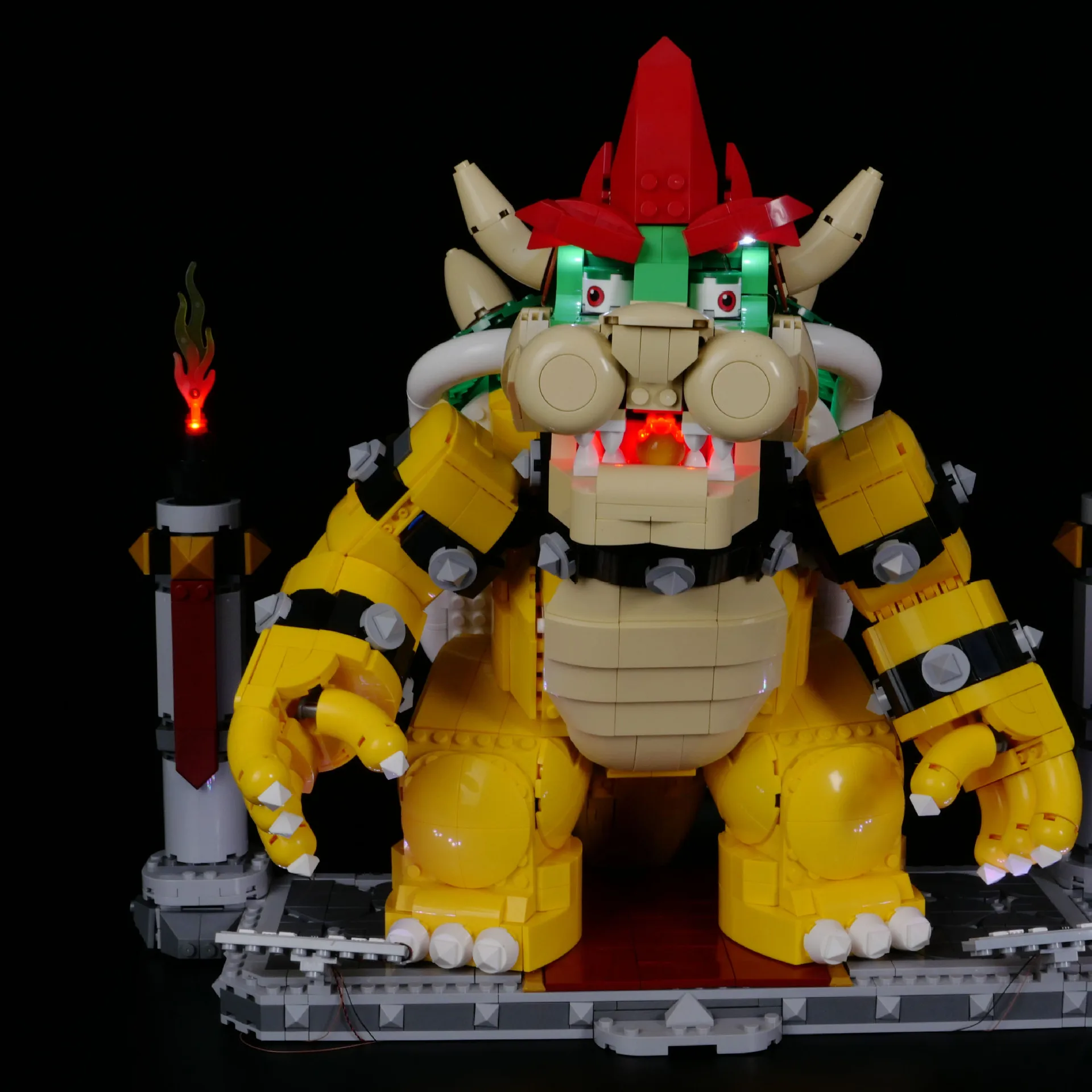 Не входит в комплект строительных блоков Φ Kit для Mighty Bowser 71411 игрушки сделай сам
