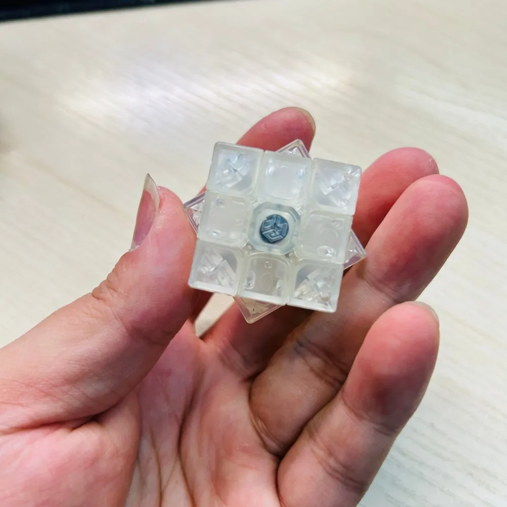 【Персональная коллекция】GAN330 Mini 3x3 Cube Magico GAN330 Test Version Ancient Jade Purple Transparency (art.: 3920d925dcb84) - 3920d925dcb84