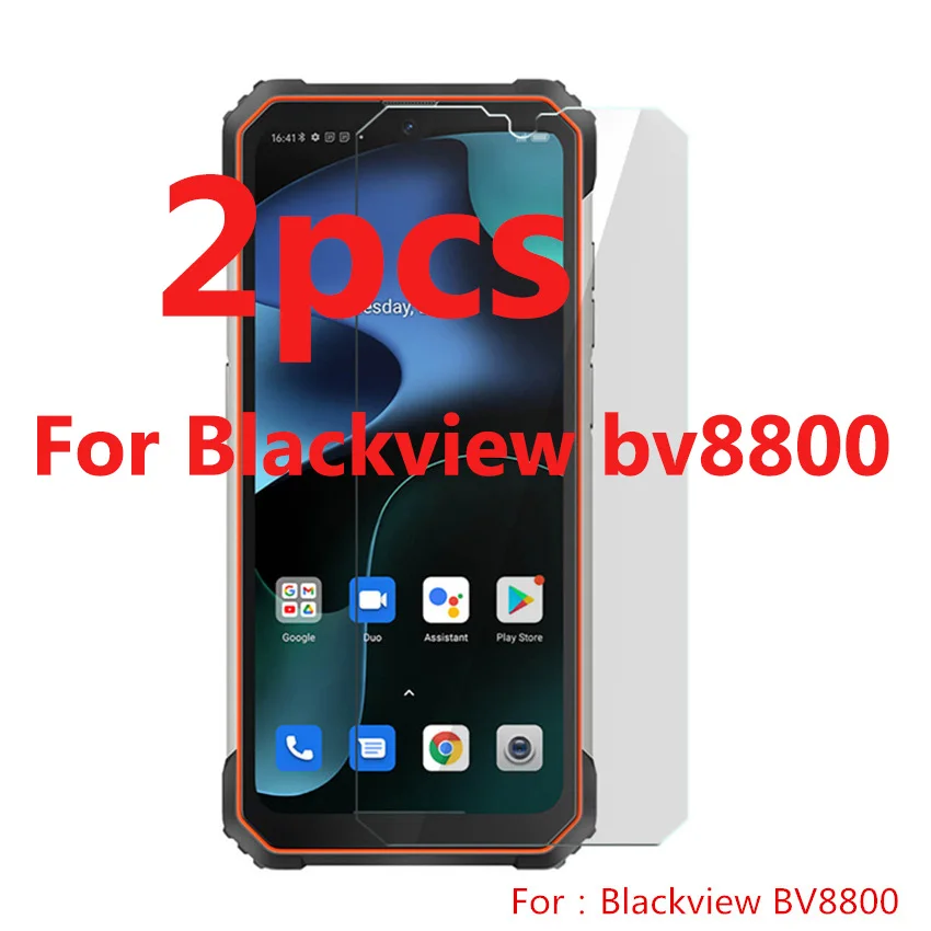 

2pcs for blackview bv8800 tempered glass protective on blackviewbv8800 phone screen protector film cover guard saver