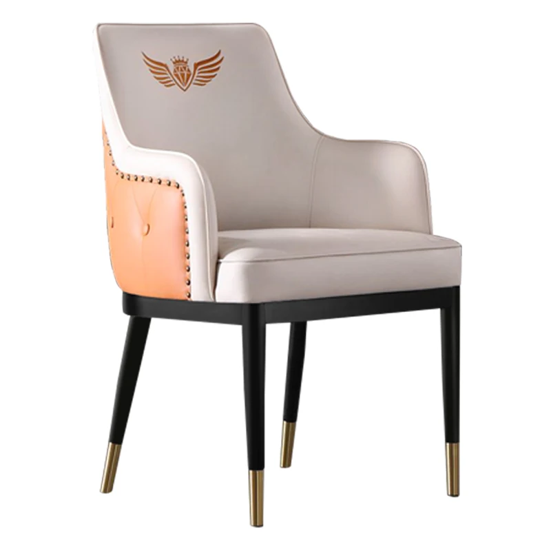 

Light Luxury American Leather Dining Chair