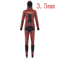 3 5mm camouflage wetsuit long sleeve fission hooded 2 pieces of neoprene submersible for men keep warm waterproof diving suit