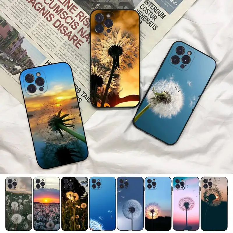

Beautiful Dandelion Phone Case For iPhone 8 7 6 6S Plus X SE 2020 XR XS 14 11 12 13 Mini Pro Max Mobile Case