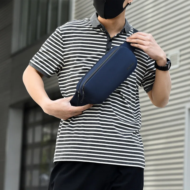 Men's Chest Bag Casual Fashion Multi-functional Chest Bag Waterproof Oxford Shoulder Messenger Bag Male Sports Riding Waist