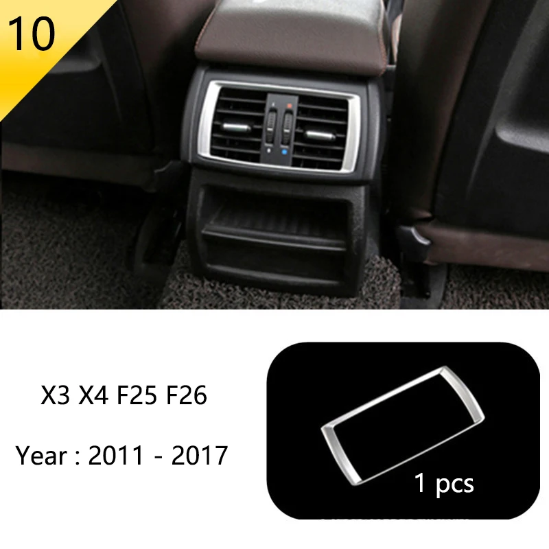 

Аксессуары для рычагов переключения передач для автомобилей, БМВ X3, X4, F25, F26, кондиционеров, CD-панелей, дверей, подлокотников, декоративные Стикеры для автомобилей