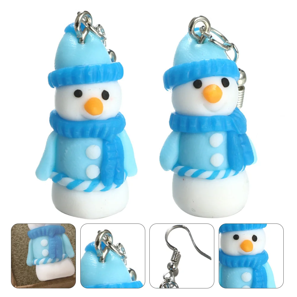 

1Pair Dangles Cartoon Snowman Accessories