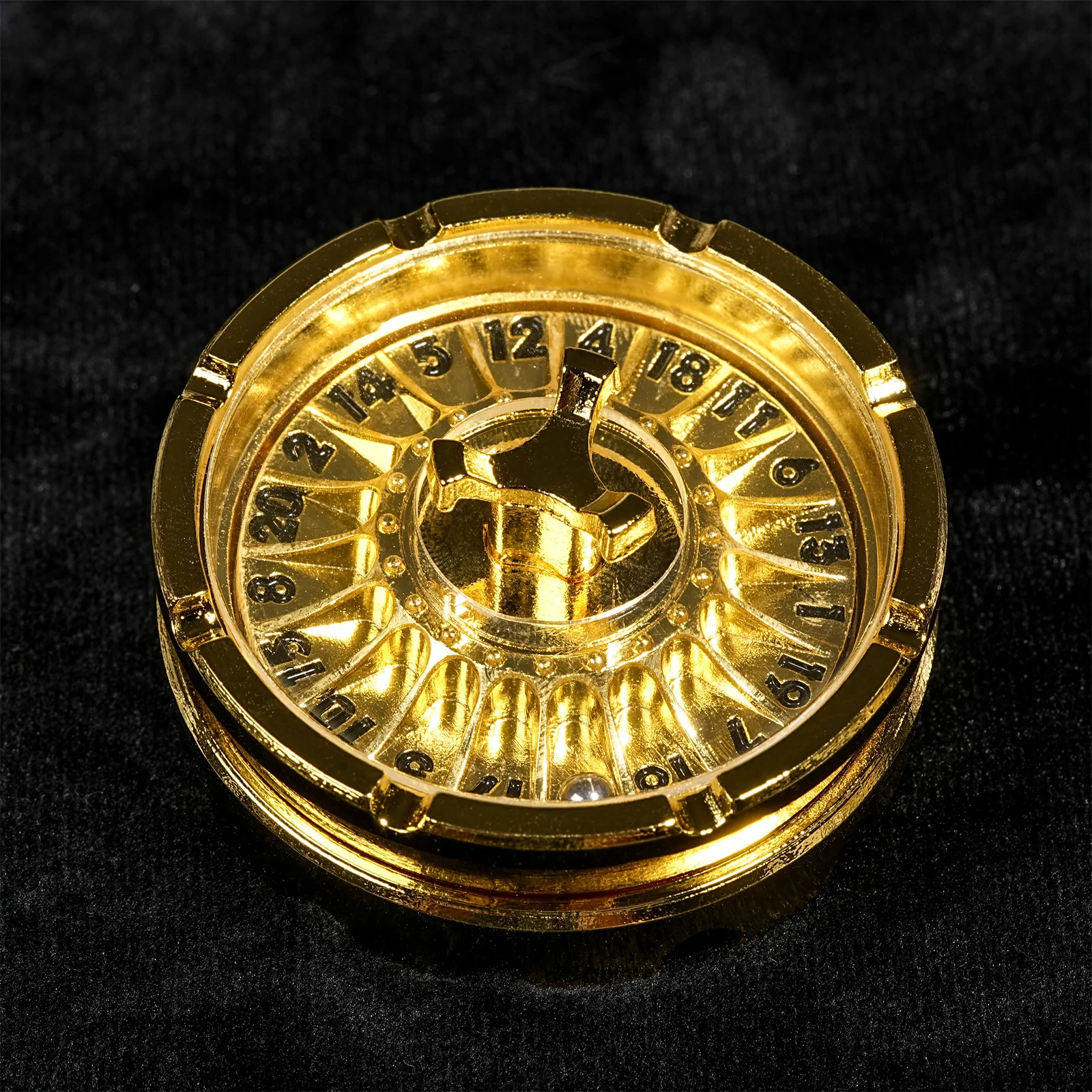 Фото DND Dice D20 Черный Красный Fingertip Spinning Wheel Dice D&D Настольная игра Dungeons Dragons TRPG Многогранные цифровые игральные кости Настольная игра №5