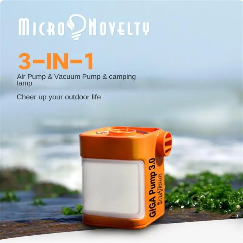 

Air Pump Three-in-one Usb Rechargeable Portable Outdoor Mini For Hiking Float Air Bed Vacuum Pump 56 × 55 × 71mm Type-c Cable