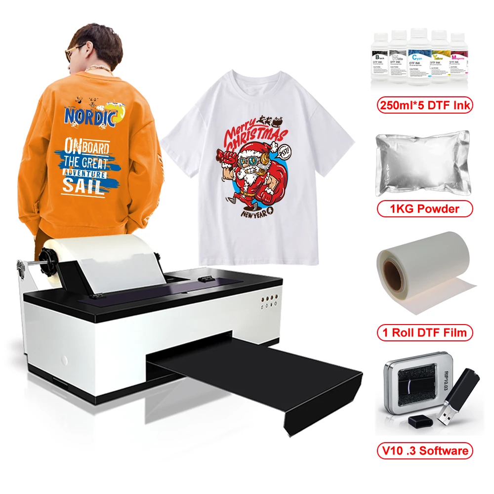 

A3 DTF Printer A3 L1800 transfer film printer For Epson L1800 DTF Printer A3 Roll Film textile print t shirt Printing Machine A3