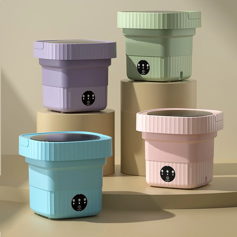 Складная стиральная машина портативная маленькая мини-машина для чистки нижнего