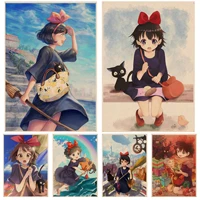 animation movie kikis delivery service classic movie posters for living room bar decoration room wall decor