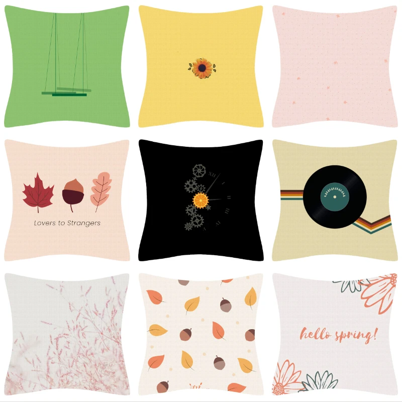 

Декоративные наволочки 40*40, декоративные геометрические искусственные подушки для украшения, 45x45, наволочки для подушек с аниме