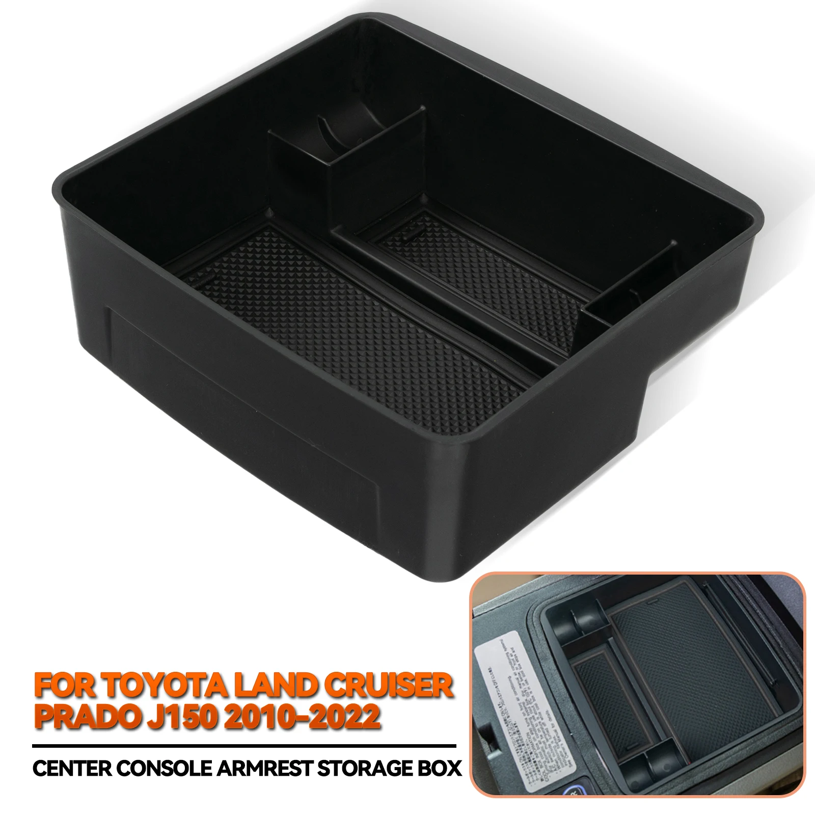

Car Center Console Organizer Armrest Storage Box Tray For Toyota Land Cruiser Prado J150 2010-2016 2017 2018 2019 2020 2021 2022