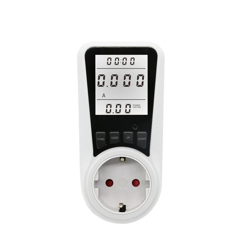 

Digital Wattmeter 230V AC Power Meter Electricity Consumption Energy Meter Power Consumption Meter EU Plug