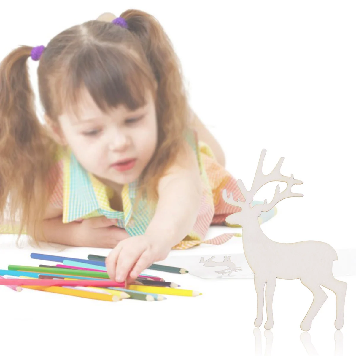 

Christmas Wood Wooden Ornaments Tree Reindeer Decorations Slices Cutouts Ornament Snowflake Decoration Unfinished Diy Hanging