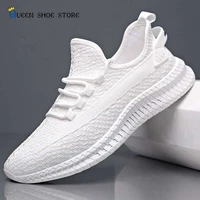 mens shoes 2022 spring new trend all match flying woven breathable mesh casual shoes non slip wear resistant sneakers