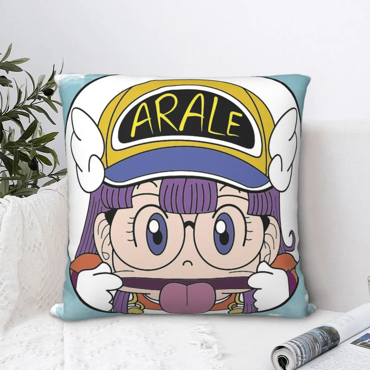 

Милые наволочки Dr. Slump из аниме Cojines, наволочки для подушек, домашний декоративный рюкзак для дивана и стула