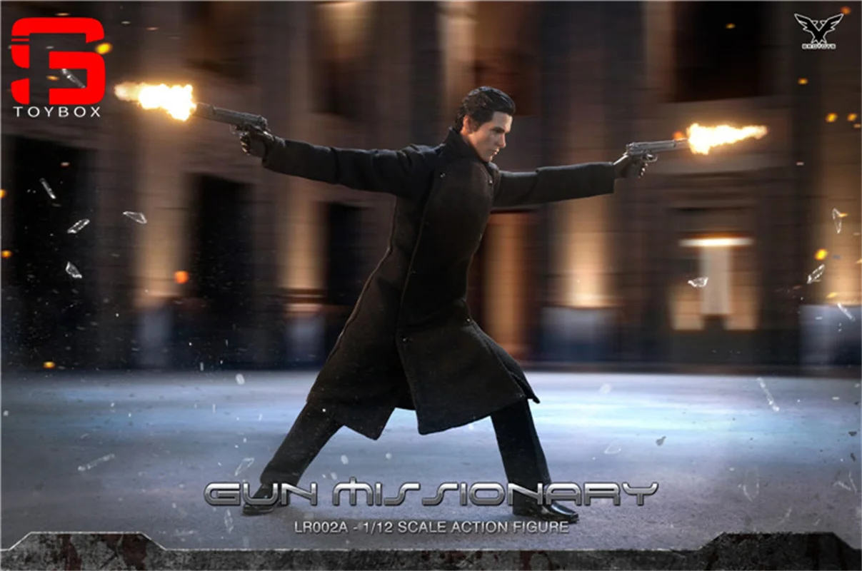 В наличии BROTOYS LR002 1/12 Doomsday of Judgment Gunfight Preacher Фигурка 6 дюймов Мужской солдат