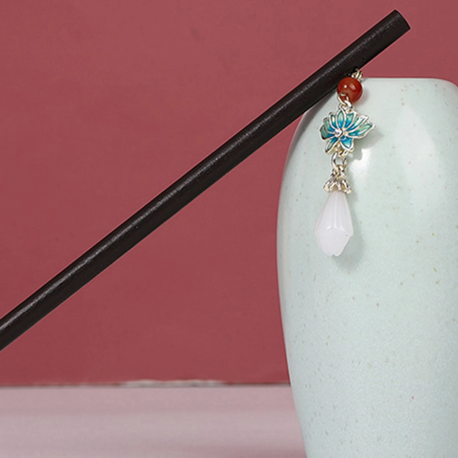 Китайские винтажные лотосные палочки для волос головной убор простой кулон