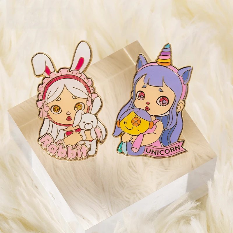 

Laura Pajamas Badge Series Blind Box Toys Surprise Box Guess Bag Toys Caja Sorpresa Kawaii Badge for Girls GIFTS Collection