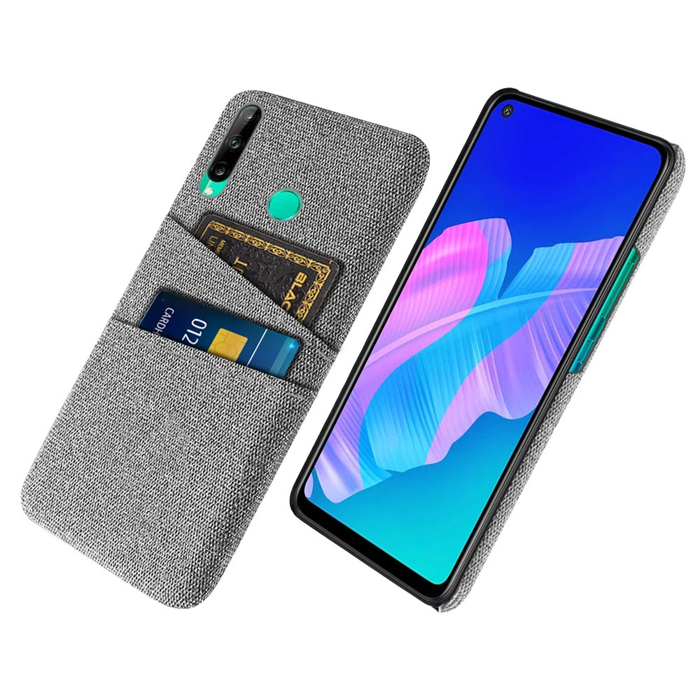 

P40 Lite E For Huawei P40 Lite E Case Dual Card Fabric Cloth Luxury Business Cover For Huawei P 40 LiteE P40Lite E Phone Cases