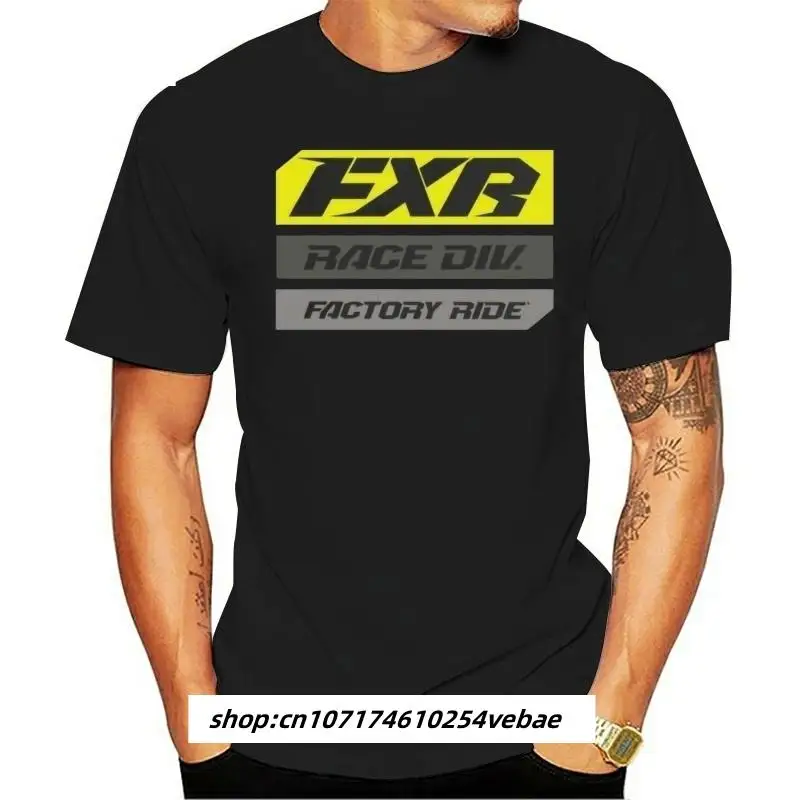 

FXR Kaus tli Balap Hivis Snowmobile Offroad Kaus MotoCross Kasual Kaus Katun Pria Kaus продолговатый Merek Musim Panas Ukuran
