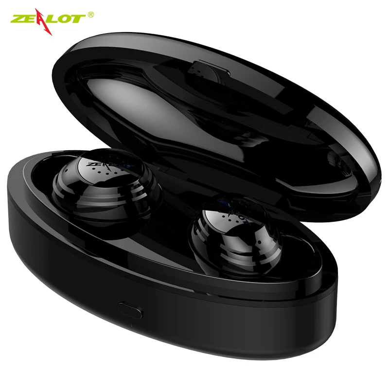 

ZEALOT H19 TWS Bluetooth V5.0 Wireless Headphones 3D Stereo Sports Wireless Earbuds with Dual Microphone
