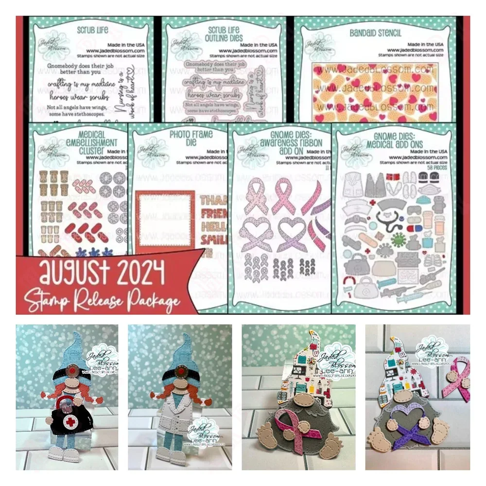 Гном медицинское украшение кластерный штамп новый металлический трафарет для